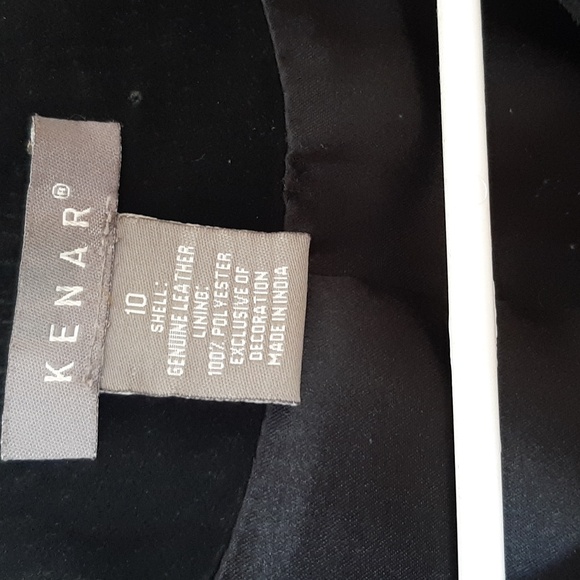 Kenar stone studded suede leather jacket. - Picture 4 of 4